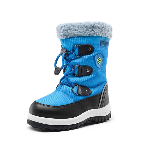 Slip Resistant Kids Fur Snow Boots - ROYAL BLUE -  0